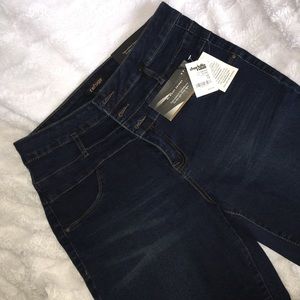 Hi-Waist Skinny Dark Wash Jeans